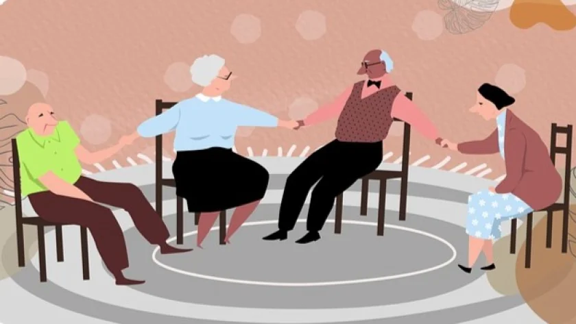 Seniorentanz im Sitzen