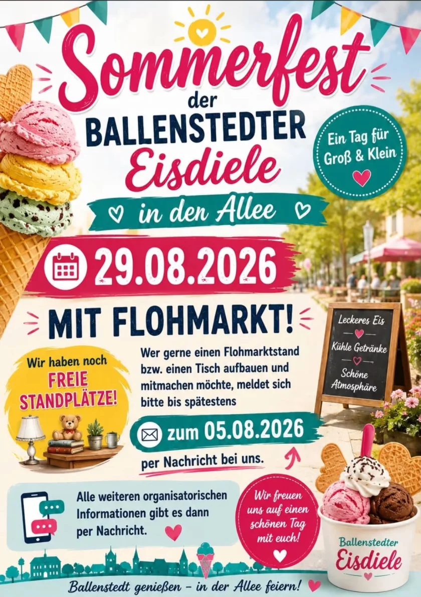 Sommerfest der Ballenstedter Eisdiele