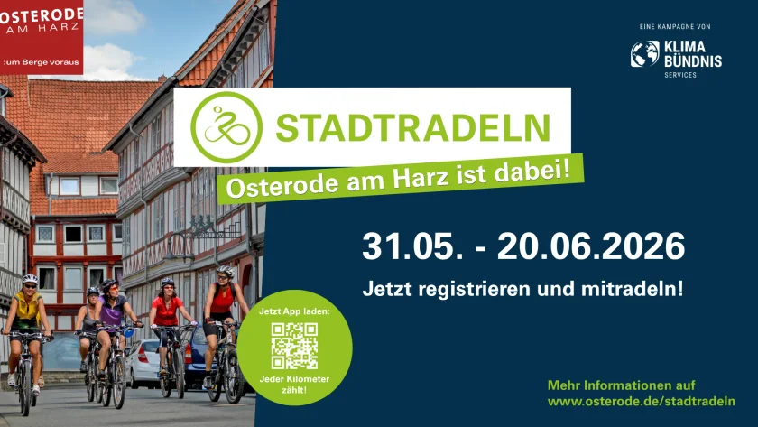 STADTRADELN 2026 - Osterode am Harz ist dabei!