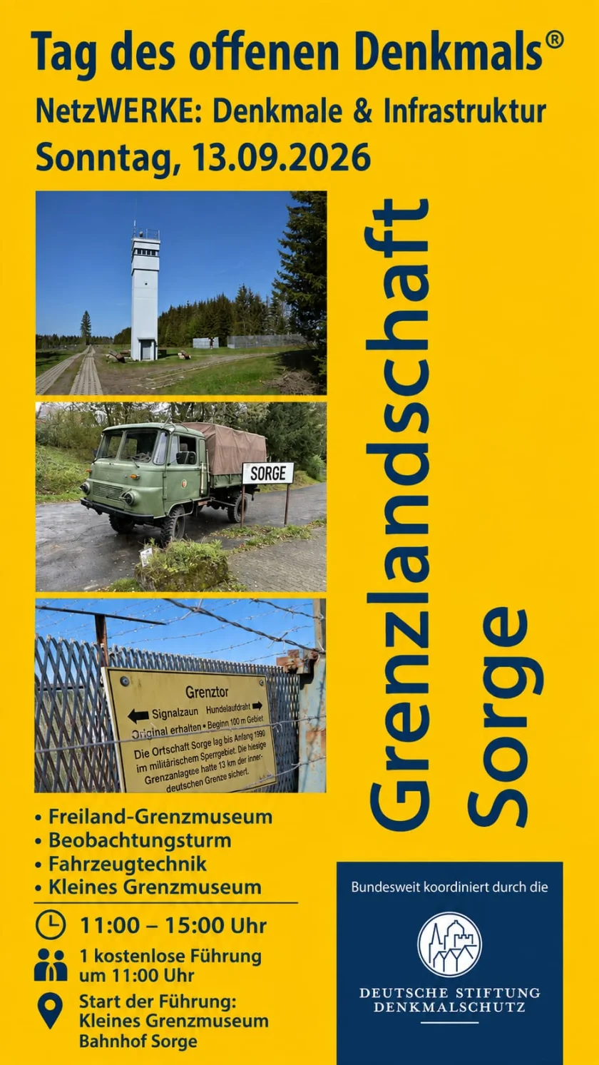 Tag des offenen Denkmals - in der Grenzlandschaft Sorge