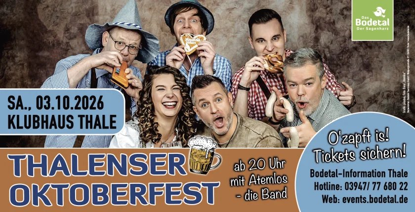 Thalenser Oktoberfest 2026 - Freunde der zünftigen Feierei !! Es ist wieder soweit !!