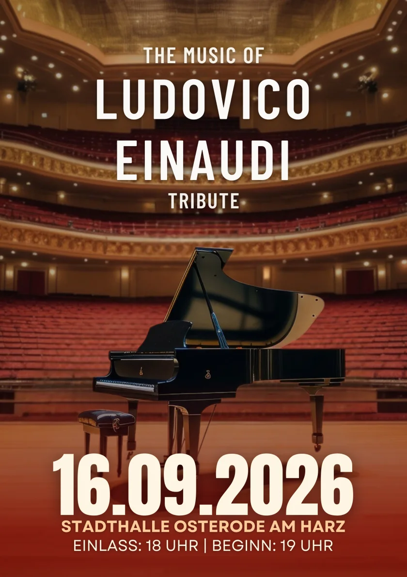 The Music of Ludovico Einaudi - Tribute-Klavierkonzert - Erleben Sie ein außergewöhnliches Konzert mit der Ludovico Einaudi Tribute bei Kerzenschein in [Název Města]!