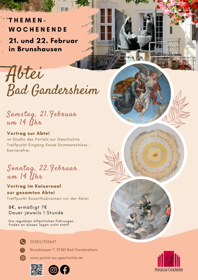 Themen Wochenende: Vortrag im Kaisersaal zur gesamten Abtei - Portal zur Geschichte