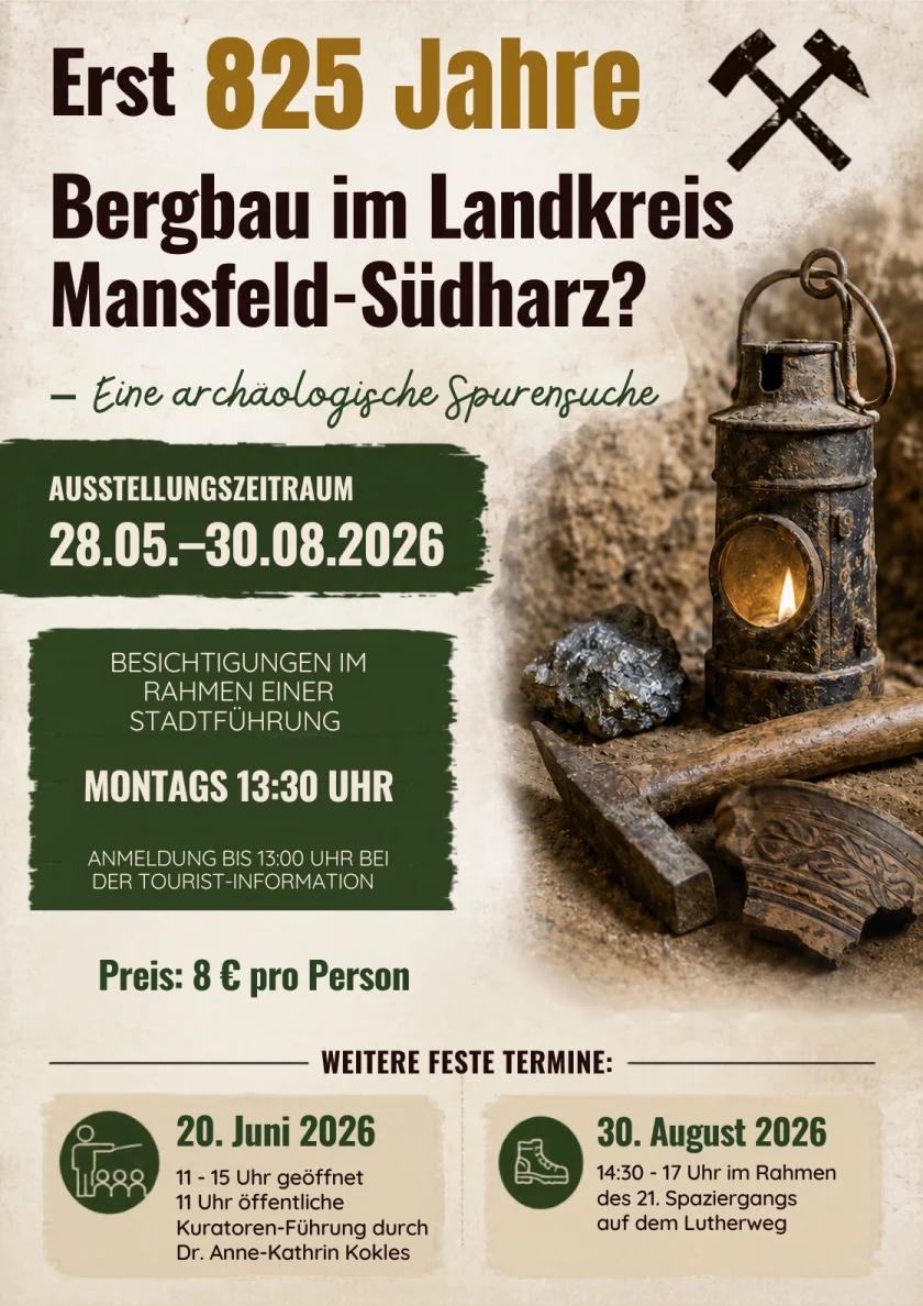 Themenführung - Erst 825 Jahre Bergbau im Landkreis Mansfeld-Südharz?
