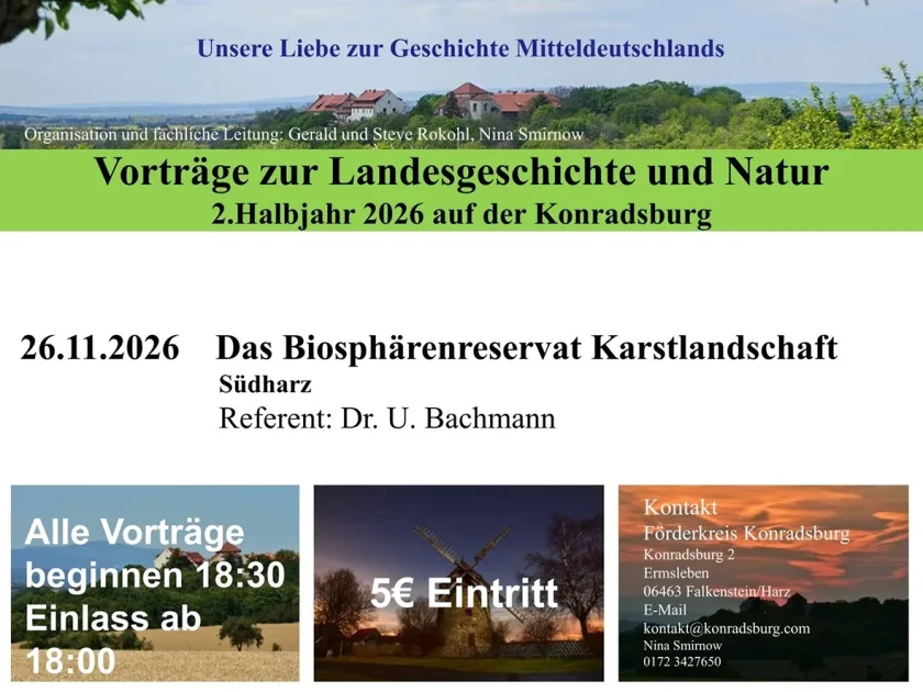 Vorträge zur Landesgeschichte und Natur