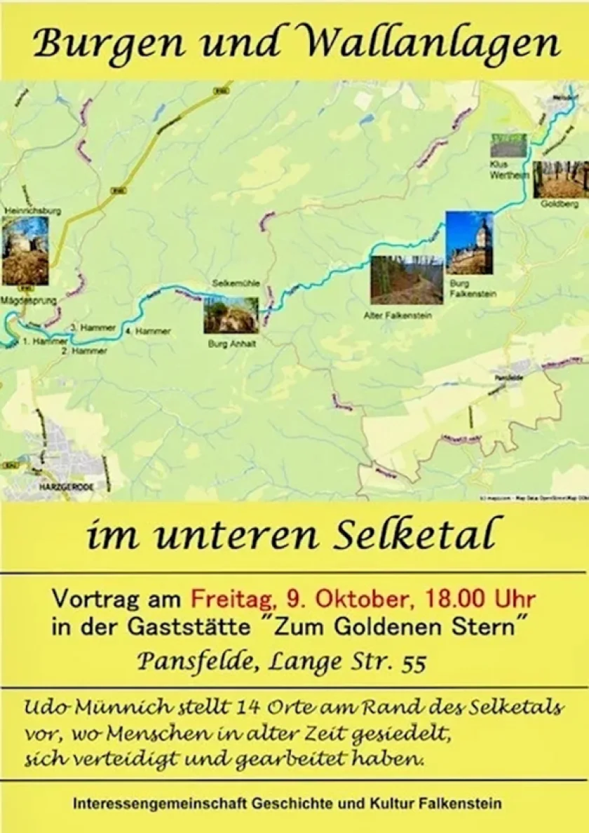 Vortragsreihe der Interessengemeinschaft Geschichte und Kultur Falkenstein
