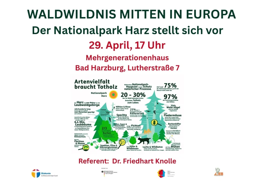 „Waldwildnis mitten in Europa – der Nationalpark Harz stellt sich vor“