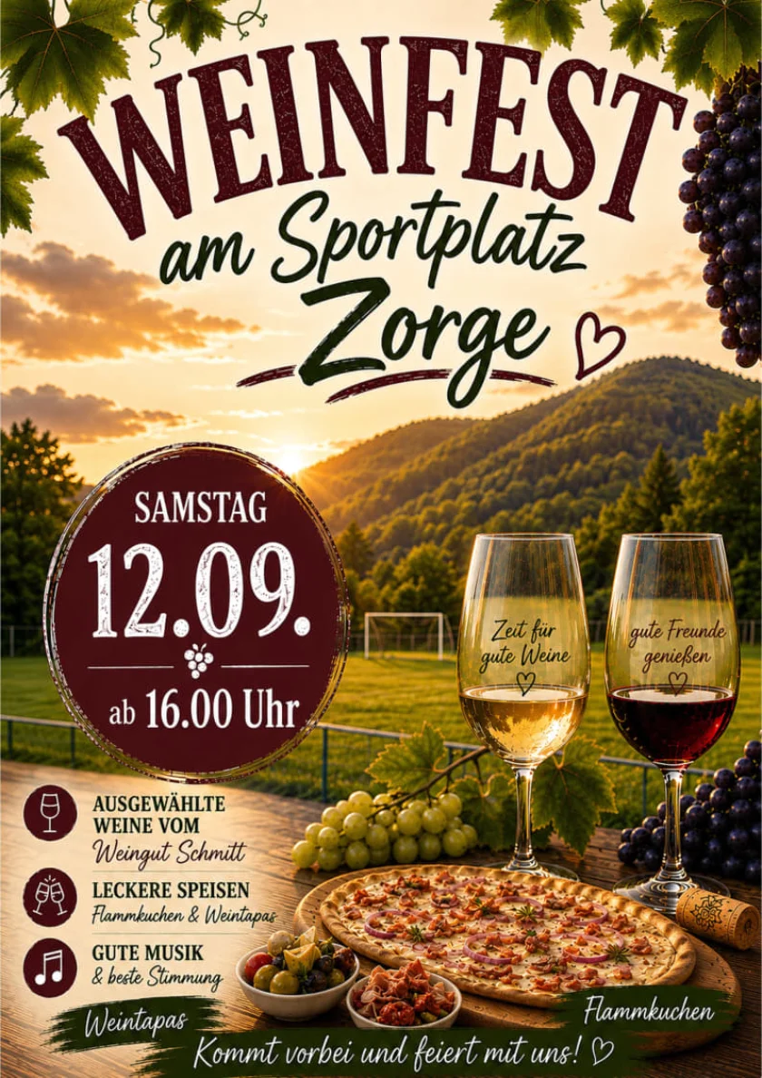 Weinfest Sportverein Zorge - Weingenuss